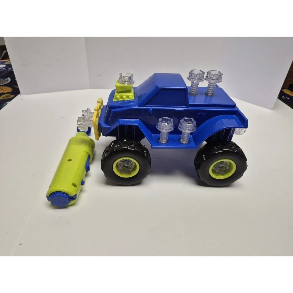 Design N Drill Blue Truck Screws/bolts And Screwdriver Battery Powered Toy